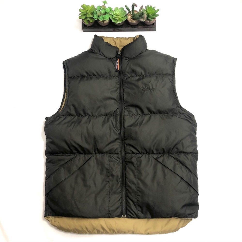 L.L. Bean Two-Tone Black and Brown Vest